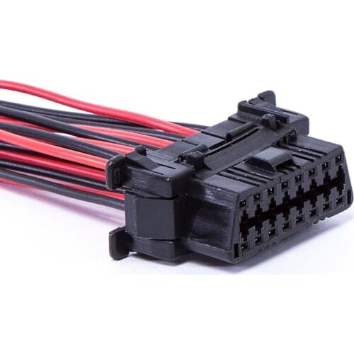1/2/5/10pcs/lot OBD 16 Pin/Way Female Connector Plug With 30cm Long Full Wire Harness Cables Pigtail For Honda
