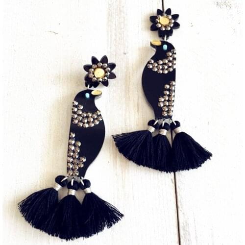 Dongmu jewelry 2017 new acrylic exaggerated earrings exquisite gift