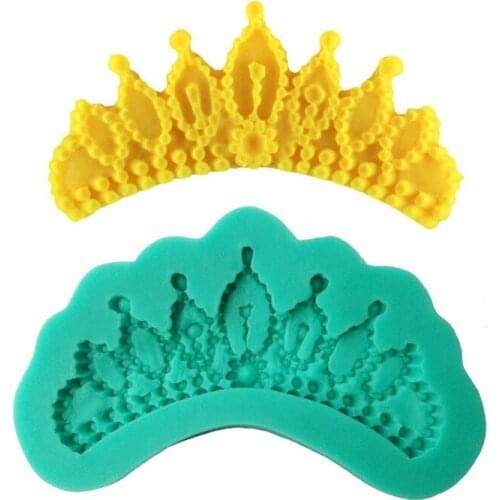 3D Silicone Crown Shape Sugarcraft Cookie Cupcake Chocolate Baking Mold Fondant Cake Decorating Tools