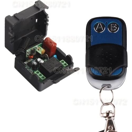 AC220V 1CH Remote Control Switch Lighting Switches Remote ON OFF Light Lamp SMD Power Remote Switch System 315/433.92MHZ