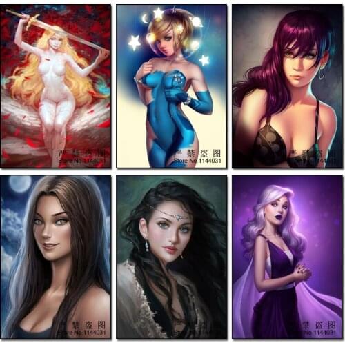 5D DIY Diamond Painting Cross Stitch Cartoon Girl Princess Crystal Needlework Diamond Embroidery Mosaics Home Decorative