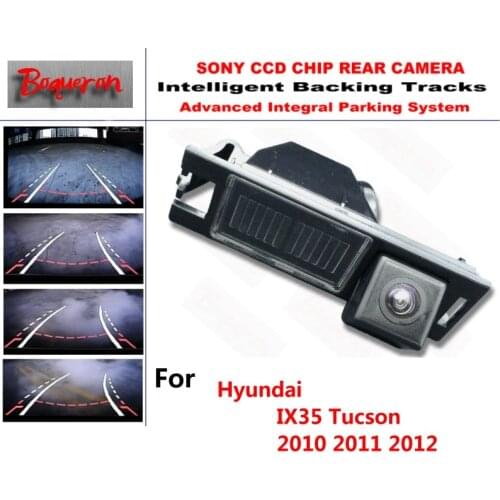 For Hyundai IX35 Tucson 2010 2011 2012 CCD Car Backup Parking Camera Intelligent Tracks Dynamic Guidance Rear View Camera