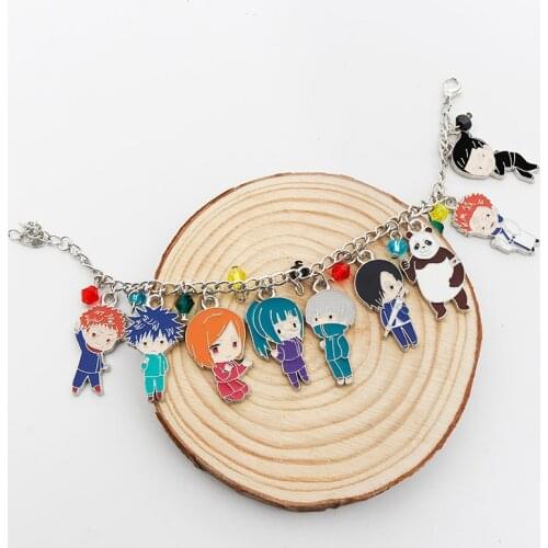 Jujutsu Kaisen Panda Fushiguro Megumi Kugisaki Nobara Gojo Satoru Zenin Maki Inumaki Toge Bracelet браслеты на руку Hot Anime