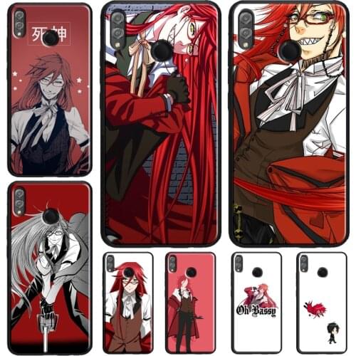 Grell Sutcliff Black Butler Case For Huawei Honor 8X 9X 7X 20 Pro 9 10 Lite 10i 8C 8A 7A V20 Y6 Y7 Y9 2019 Nova 5T
