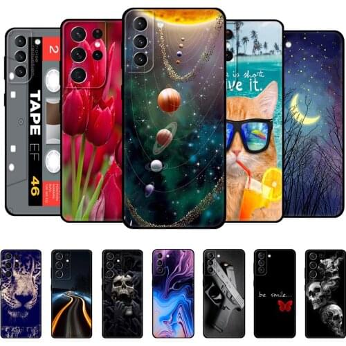 For Samsung Galaxy S21 | S21+ | S21 Ultra 5G Case Back For Samsung S21 plus Phone Cover GalaxyS21 S 21 Silicon black tpu case