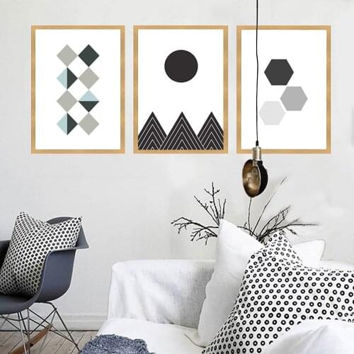 Cuadros Decoracion Geometric figure Posters And Prints Wall Pictures For Living Room Wall Art Canvas Painting Poster No Frame