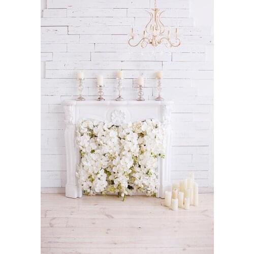 Retro wood wall wedding photography backgrounds professional fabric flowers photo backdrops for photo studio photophone lv-295
