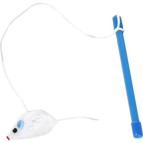 Legendog Cat Interactive Wand Funny Plastic Kitten Teaser Wand Cat Play Wand With Pendant Cat Scratch Toy Cat Training Toys