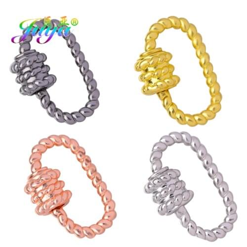 Juya DIY Creative Carabiner Locks Supplies Connect Mesh Chains Screw Clasps For Pendant Necklace Jewelry Making Accessories