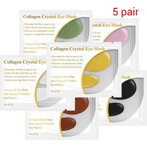 Collagen Eye Mask Lady Natural Moisturizing Gel Eye Patches Remove Dark Circles Anti Age Bag Eye Wrinkle