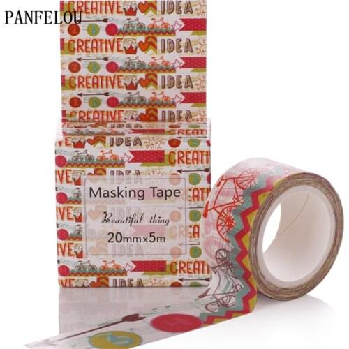 PANFELOU 2CMx5M creative cartoon Stickers border masking adhesive line paper washi tape DIY Scrapbooking Hand account