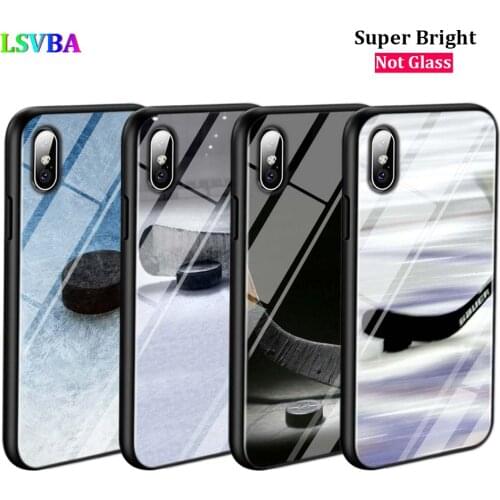 Black Cover Hockey Sport Fashion for iPhone 11 11Pro X XR XS Max for iPhone 8 7 6 6S Plus 5S 5 SE Glossy Phone Case