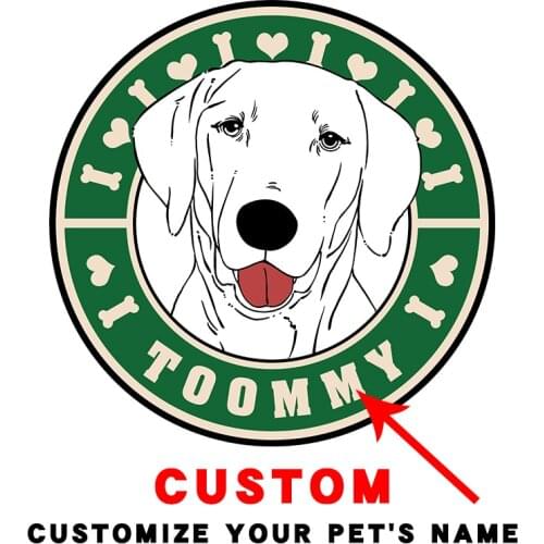 Labrador Customization about your pets Stickers on Clothes Patches for clothing Heat-sensitive patches Vinyl Sticker For Clothes