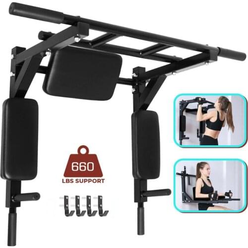 Wall Mounted Pull Up Bar for Men Woman and Kids Great for Workout and Fitness