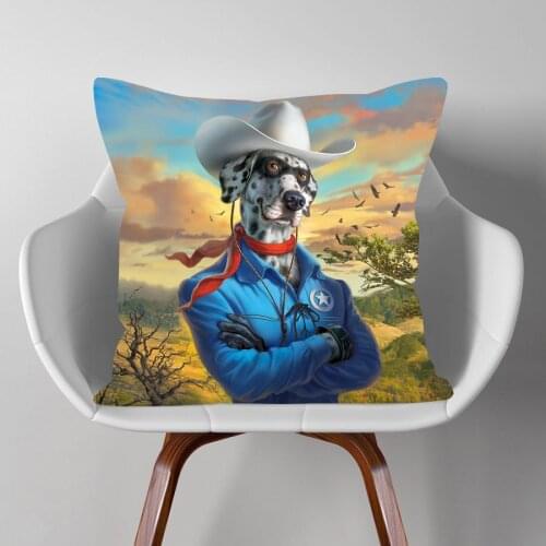The Lone Dalmatian Portrait Cushion Cover Bedroom Decorative Pillow Case