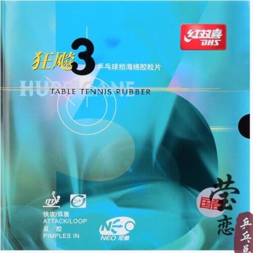 Original DHS NEO National hurricane 3 table tennis rubber blue sponge ma long professional for table tennis racket ping pong