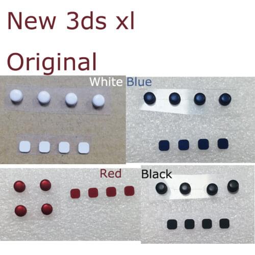 1set/4pcs Upper LCD Screws Hole Cover For Nintend New 3DS XL LL Console Front Back Screw Rubber Feet Cover