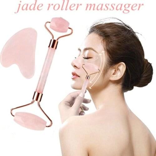 Beauty Authentic For Face Anti Aging Gua Sha Jade Stone Massager Skin Care Tools