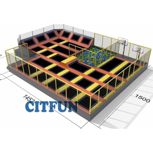 Popular and hot sale indoor playground trampoline park,foam pits,doge ball TP-021D