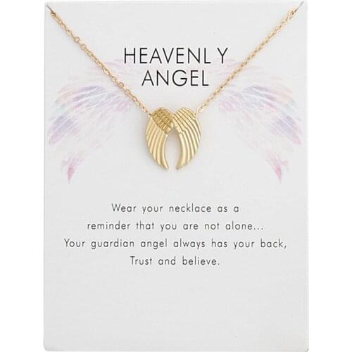 Simple Fashion Jewelry Wings Necklace Pendant For Women Wedding Bride Gift Statement Necklace Women