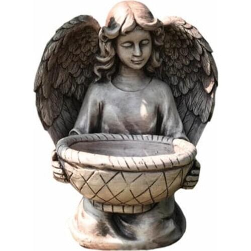 RESIN ANGEL FIGURINES CRAFTS CHARACTER STATUE OUTDOOR GARDEN SCULPTURE DECORATION COURTYARD PARK VILLA DECORATION A1548