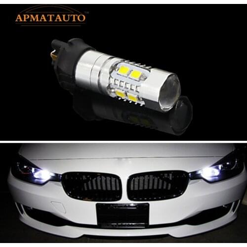 2x Canbus Error Free PW24W LED Projector DRL Daytime Running Light Turn Signal Bulb For BMW F30 3 Series Audi Etc