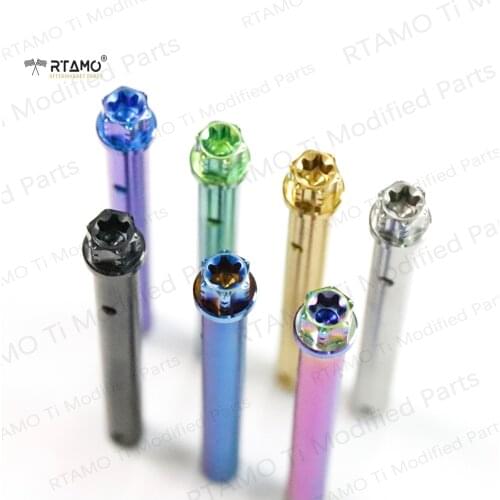 Type A)OD=8mm CNC Head Titanium Brake Caliper Pad Pin Bolt for M50/M4/M40/484/GP4 Big Radiation Calipers