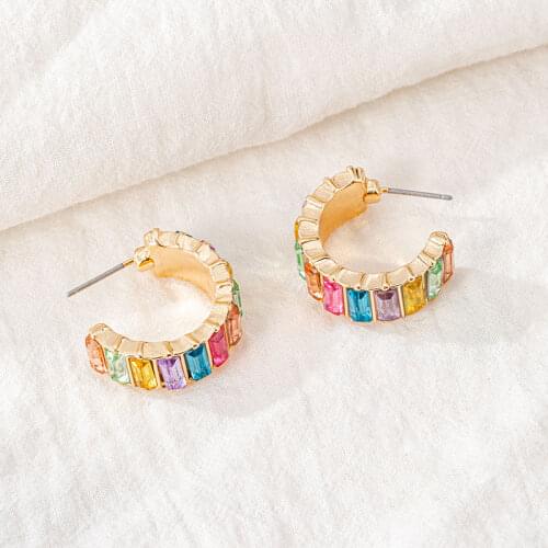 Vintage Gold Color Metal Round Shape Hoop Earrings Korean Style Hollow Statement Earrings for Women 2021 Fashion Party Jewelry
