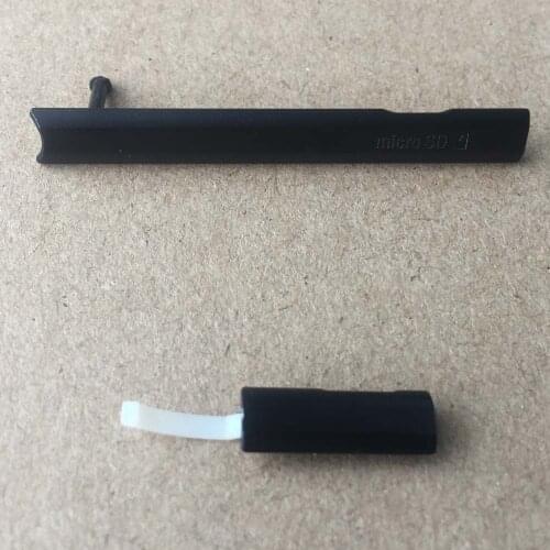 Repair Part For Sony Xperia Z Ultra XL39h C6806 C6802 C6833 C6843 Silver/Black/Purple Color USB MicroSD Card Slot Cover