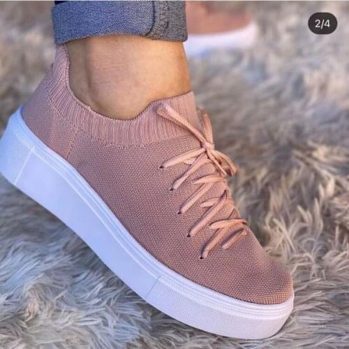 2021 Summer Womens Mesh Sneakers Breathable Wear Resistant Flat Shoes Casual Fashion Comfortable Womens Shoes Vulcanized Shoes