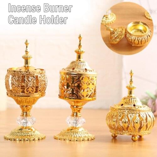 Creative Lace Incense Burner Fashion Metal Craft Ornaments Incense Burner Home Sandalwood Incense Burner Candlestick
