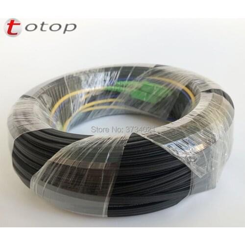 100M 4Pcs SC APC Connector Single Mode Simplex Outdoor Optical Fiber Optic cord Drop Cable Fibra Optica