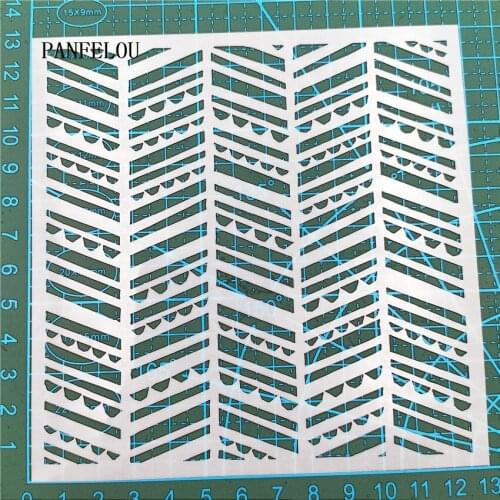 13*13cm Magic carving scrapbook stencils spray plastic mold shield DIY cake hollow Embellishment printing lace ruler valentine