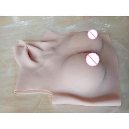 2G Upgrade BCD High Collar Neck Fake Artificial Boob Realistic Silicone Breast Forms Crossdresser Shemale Transgender Drag Queen