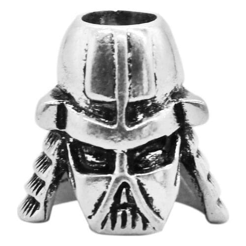 5Pcs Hair Tube Bead Viking Samurai Head Beads Dreadlock Braiding Jewelry Beard Hair Decor Styling Accessories