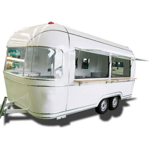 7m length airstream food trailer food truck food cart full stainless steel inside wall with fully equipped