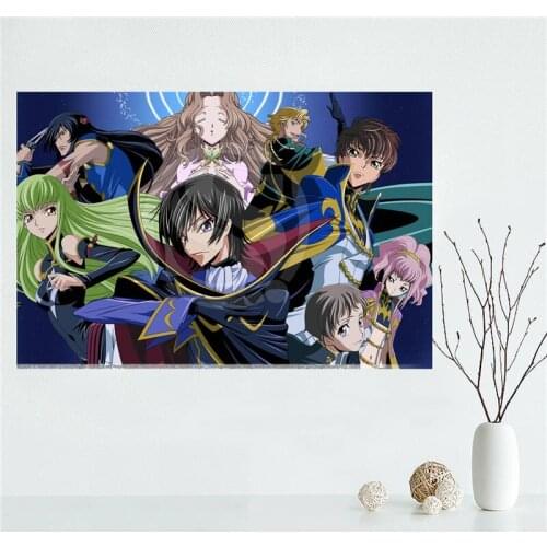E#627L44 Custom Code Geass Lelouch Rebell Canvas Painting Wall Silk Poster cloth print DIY Fabric Poster free shipping Y38