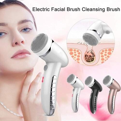 Newly Facial Cleansing Brush 360 Degree Rotation Mini Face Cleaner Deep Pore Blackhead Cleaning Machine Electric Face Massager