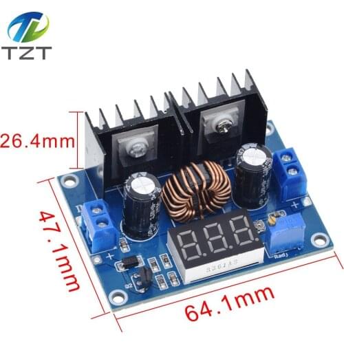 TZT MH-ET LIVE LED Voltmeter PWM Adjustable 4-36V To 1.25-36V Step-Down Board Module XL4016 8A 200W DC-DC Power drop Module