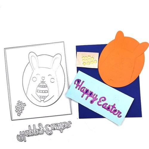 Julyarts Easter Metal Die Cuts Dies Scrapbooking Soldes Cutting Dies for Scrapbooking Decor Card Making Crafts Supplies Handmade