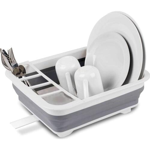 Kitchen Storage Holder Drainer Bowl Tableware Plate Portable Drying Rack Foldable Dish Rack Dinnerware Organizer