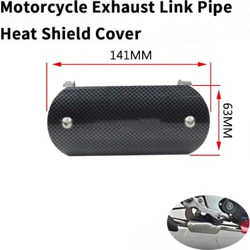 Motorcycle Exhaust Middle Link Pipe Stainless Steel Protector Heat Shield Cover Guar For Scooter For Z750 Ninja300 GSXR600 MT-09