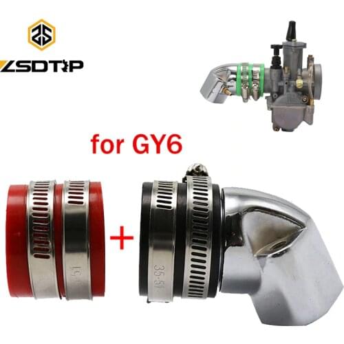 ZSDTRP New Intake Manifold Aluminum Racing For GoKart GY6 152QMI 157QMJ 4 Stroke Engine Scooter Intake Manifold