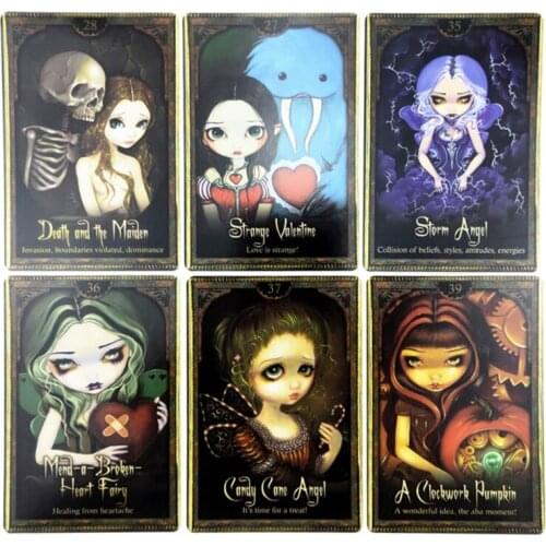 Oracle of Shadows and Light Full English Family Party Board Game 45 Cards Deck Tarot Divination Fate Cards