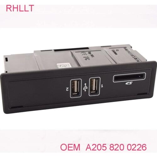 Original USB interface USB plug SD card reader for Mercedes W205 W253 W213 C180 C260 GLC200 E180 OEM A2058200226