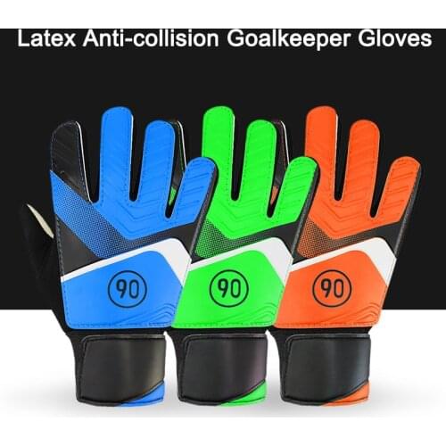 Professional Goalkeeper Kids Gloves Finger Protection Thickened Latex Soccer Football Tools Gloves Goal keeper Gloves Goalkeepe