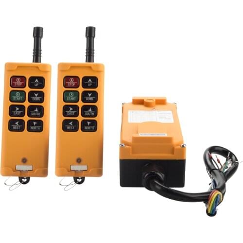 YNieDer 2 Transmitters 8 Channels 1 Speed Truck Hoist Crane Winch Radio Remote Control System Controller