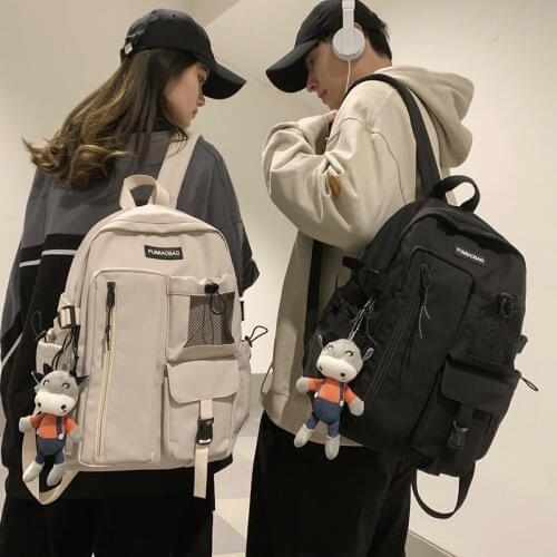 College Couple Backpack for Men Women Waterproof School Backpacks Large Capacity Female Harajuku Trendy Travel Bags 2021 New