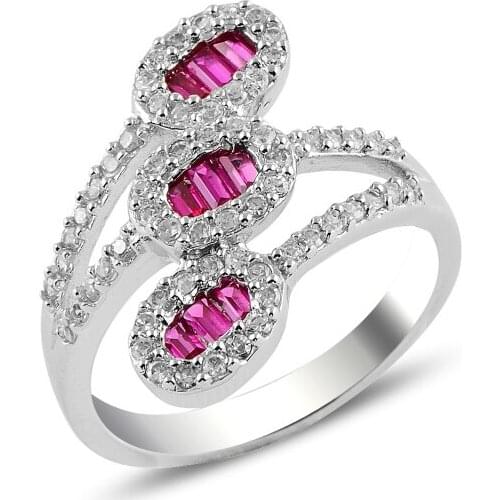 Silver 925 Sterling Zircon Stone Ring