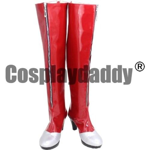 Fate/Grand Order Rin Tohsaka Racing Ver. Cosplay High Heel Shoes Boots X002